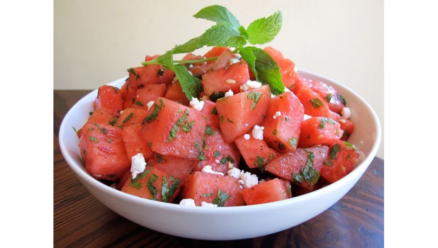 Feta Cheese & Watermelon Salad