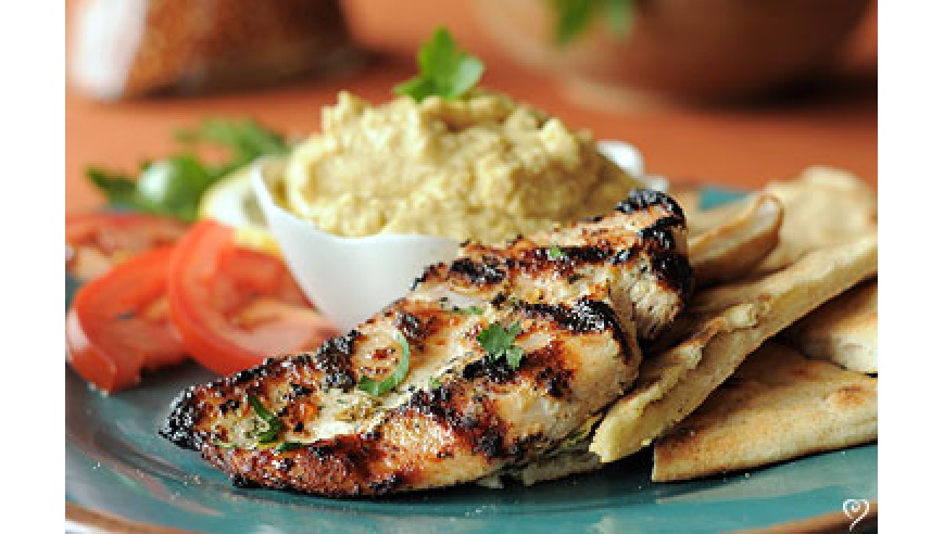 Chicken with Hummus