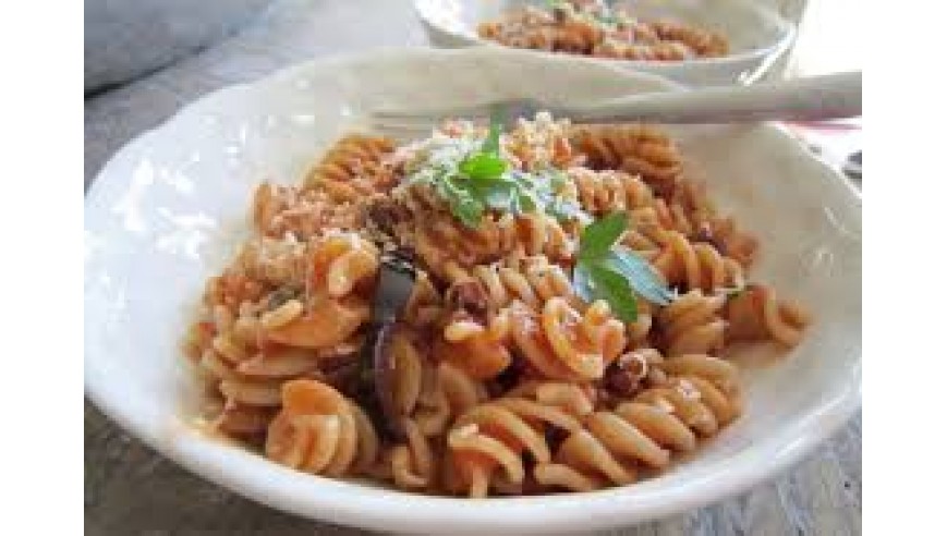 Fusilli With Puttanesca Sauce (Veg)